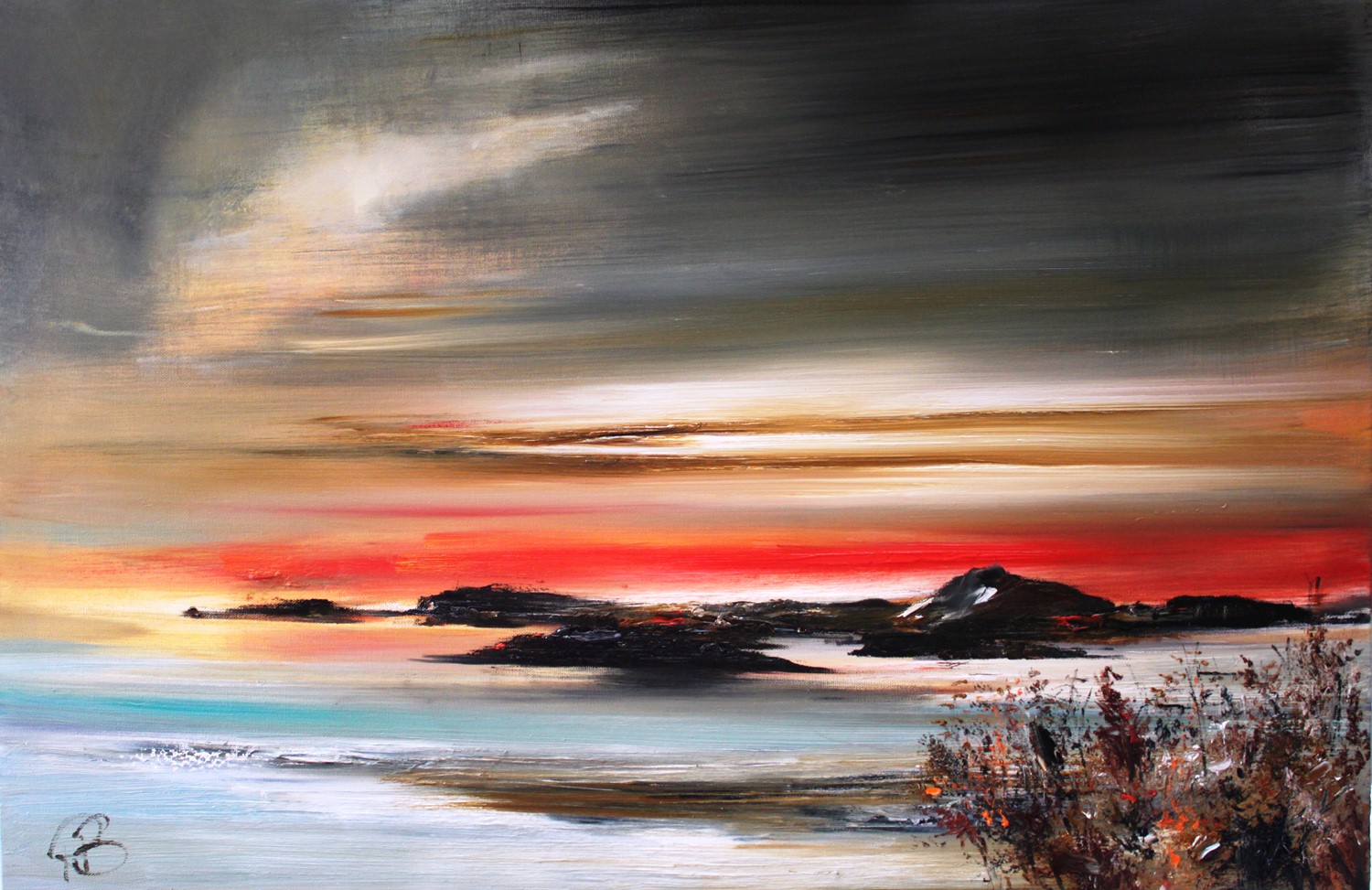 'The Isles at Sunset' by artist Rosanne Barr